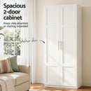 Artiss 2x Buffet Sideboard Cabinet Pantry Hutch Kitchen Storage Organiser White