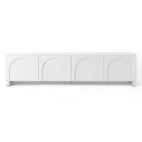 Artiss TV Unit Entertainment Unit Storage Cabinet Adjustable Shelf 180cm White