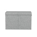 Keezi Large Toy Box Chest Storage with Flip-Top Lid Foldable Organizer Bins Grey