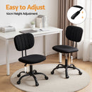 Artiss Office Desk & Chair Set 120cm Computer Desk with 3 Drawers & Open Shelves, Ergonomic Armless Office Chair with Wheels, Height Adjustable for Home Office Study