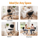 Artiss Office Desk & Chair Set 120cm Computer Desk with 3 Drawers & Open Shelves, Ergonomic Armless Office Chair with Wheels, Height Adjustable for Home Office Study