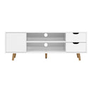Artiss TV Cabinet Entertainment Unit 120cm White Larin