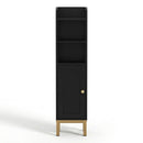 Artiss 2X Bathroom Storage Cabinet Floor Organizer Toilet Corner Adjustable Black