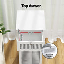 Artiss 2X Laundry Hamper Cabinet Bathroom Storage White Rattan