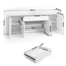Artiss Buffet Sideboard Cabinet 180cm Cupboard Pantry Storage Drawer White DANA