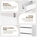 Artiss 2x Chest of 3 Drawers Tallboy Cabinet White