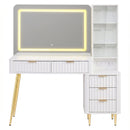 Artiss Dressing Table LED Vanity Desk Charging Station White