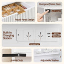Artiss Dressing Table LED Vanity Desk Charging Station White