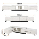 Artiss Extendable TV Cabinet Entertainment Unit Stand White