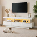 Artiss TV Unit LED 160CM Storage Drawer White