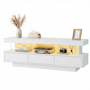 Artiss TV Unit LED 160CM Storage Drawer White