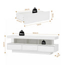 Artiss TV Unit LED 160CM Storage Drawer White