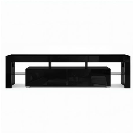 Artiss Entertainment Unit TV Cabinet LED 189cm Black Elo