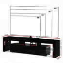 Artiss Entertainment Unit TV Cabinet LED 189cm Black Elo