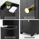 Artiss Bathroom Storage Cabinet Freestanding Cupboard Narrow Floor Shelf Black