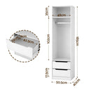 Artiss Wardrobe Clothes Closet Storage Organizer White
