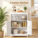 Artiss 2x Buffet Sideboard Cabinet Server Cupboard Kitchen Bathroom Storage IVOR