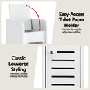 Artiss Bathroom Storage Cabinet 3-Tier Slim Toilet Paper Holder Organizer White