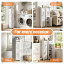 Artiss Bathroom Storage Cabinet 3-Tier Slim Toilet Paper Holder Organizer White
