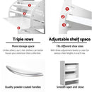 Artiss 2x Shoe Cabinet Storage Organiser 2 Flip Drawer White