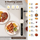 Devanti Food Warming Mat 60 x 38cm Electric Food Warmer With Timer White