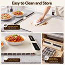 Devanti Food Warming Mat 60 x 38cm Electric Food Warmer With Timer White