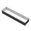Green Fingers 2-in-1 Raised Garden Bed Kit Ergonomic 45cm Professional Depth 320cm Large Metal Planter Box | Easier Access Veggie Patch | Rust-Proof Galvanised Steel with Safe Rounded Corners & Gloves