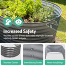 Green Fingers Garden Bed 240X80X56cm Oval Planter Box