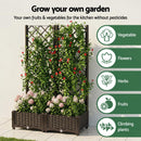 Green Fingers Raised Garden Bed Vertical Planter Self Watering Large Elevated Veggie Box 80x40x122cm
