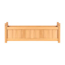 2x Green Fingers Raised Garden Bed 90x30x33cm Wooden Planter Box Raised Container Growing