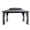 Instahut 3x4.25m Gazebo Hardtop Steel Roof Outdoor Pavilion