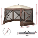 Instahut Gazebo Pop Up Tent 3.6x3.6m Outdoor Marquee Camping Screen w/Curtain Net