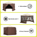 Instahut Gazebo Pop Up Tent 3.6x3.6m Outdoor Marquee Camping Screen w/Curtain Net