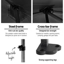 Instahut Gazebo Pop Up Marquee 3x4.5 Folding Tent Wedding Gazebos 500D Black