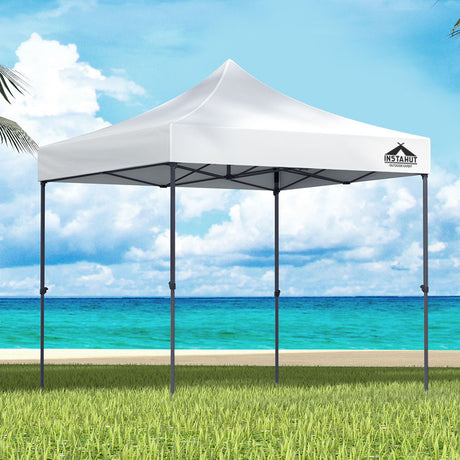 Instahut Gazebo Pop Up Marquee 3x3 Folding Tent Outdoor Camping 500D Oxford