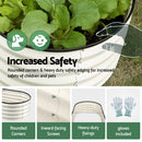 Green Fingers Raised Garden Bed 2 Pack Galvanised Planter Box Rust Resistant 120x60x30cm White