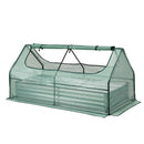 Green Fingers Raised Garden Bed with Greenhouse 3 in 1 Galvanised Planter Box Kit