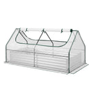 Green Fingers 3 in 1 Raised Garden Bed with Greenhouse Galvanised Planter Box Kit
