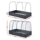 Green Fingers Raised Garden Bed with Mesh Netting Galvanised Planter Box Bird Proof 180x90x120cm