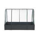 Green Fingers Raised Garden Bed with Mesh Netting Galvanised Planter Box Bird Proof 180x90x120cm