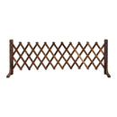 Gardeon Garden Fences Expandable Wooden Trellis Fence Plant Frame 160cm Brown