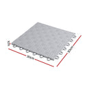 Giantz Garage Floor Tiles Interlocking PP Flooring 25PCS 30x30cm Grey