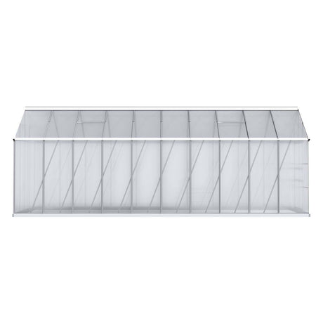 Green Fingers Greenhouse 6.03x2.44x2.68M Double Doors Aluminium Green House Garden Shed