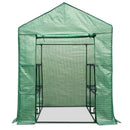 Green Fingers Greenhouse 1.4x1.55x2M Walk in Green House Tunnel Plant Garden Shed 8 Shelves