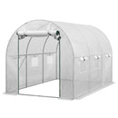 Green Fingers Greenhouse 3x2x2M Walk in Green House White