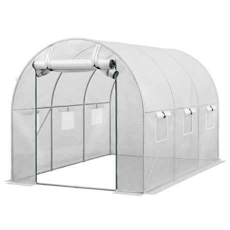 Green Fingers Greenhouse 3x2x2M Walk in Green House White