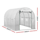Green Fingers Greenhouse 3x2x2M Walk in Green House White