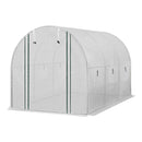 Green Fingers Greenhouse 3x2x2M Walk in Green House White
