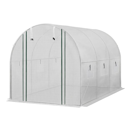 Green Fingers Greenhouse 3x2x2M Walk in Green House White