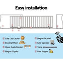 LockMaster Electric Sliding Gate Opener 1200KG Auto Remote Hardware Kit Rail 4M